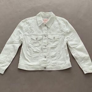 White denim jacket